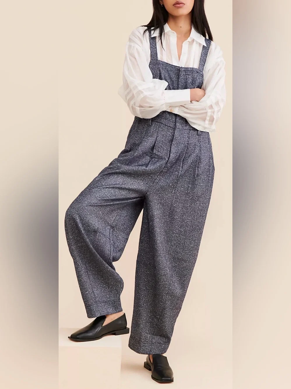 NEW Free People Leonie Menswear One-Piece jumpsuit sz XS